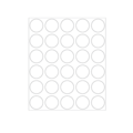 Nevs 3/4" Color Coding Dots White - Sheet Form DOT-34M White